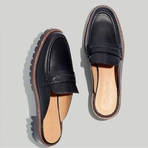 NEW Madewell lugsole loafer mules size 8